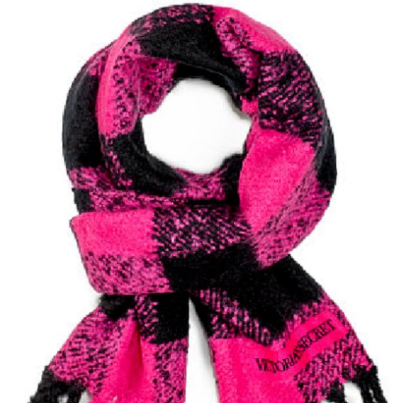 Pink black scarf online